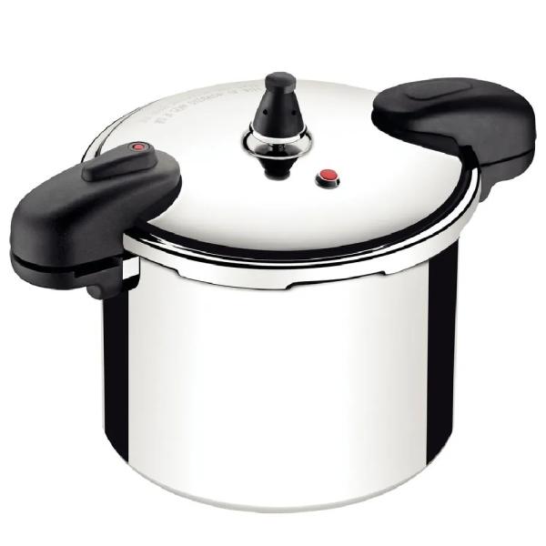Tramontina Valencia Olla a Presión Aluminio Pulido 24 cm 10L Tapa Segura Cocción Rápida - 20564024