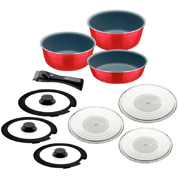 Itria Set de Utensilios de Cocina 10 Piezas Rojo - 20099408