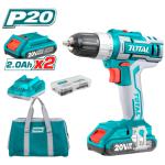 Taladro Percutor Industrial Li-Ion 20V 45Nm 2.0Ah Kit Profesional