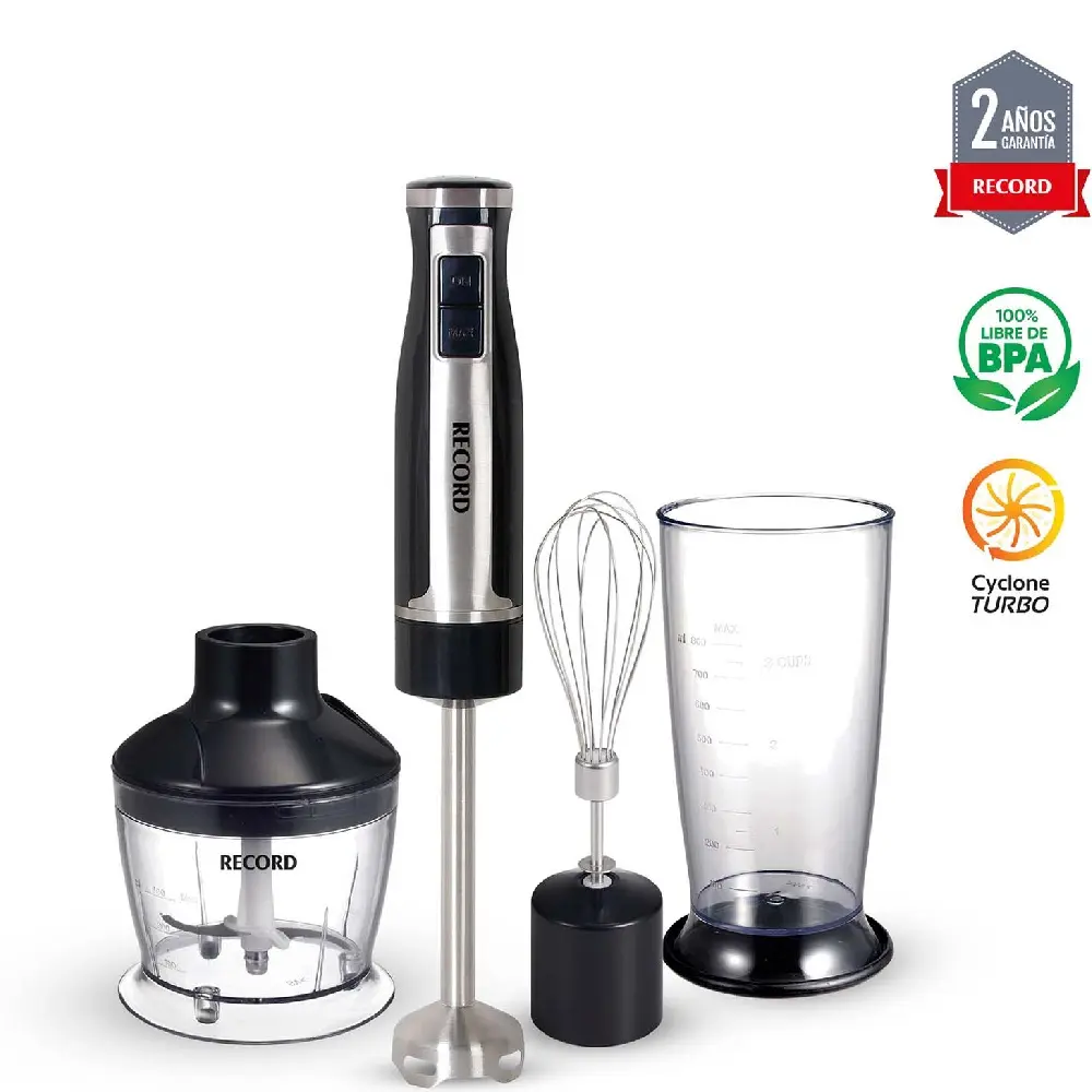Braun Multiquick 9 1000W Batidora de Inmersión 800ml 21 Velocidades Acero Inoxidable Negro