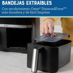 Oster CKSTAF7MCDDF Freidora de Aire Dual 7.6L 1700W Digital con 7 Programas Automáticos Negro