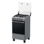 Indurama Cocina a Gas Matisse 4 Hornillas 70 cm Parrilla Continua Encendido Automático Gris