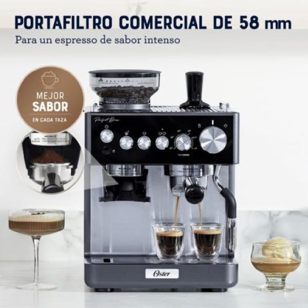 Oster Perfect Brew BVSTEM7301-053 Máquina Café 1.8L Espresso Cappuccino Negro