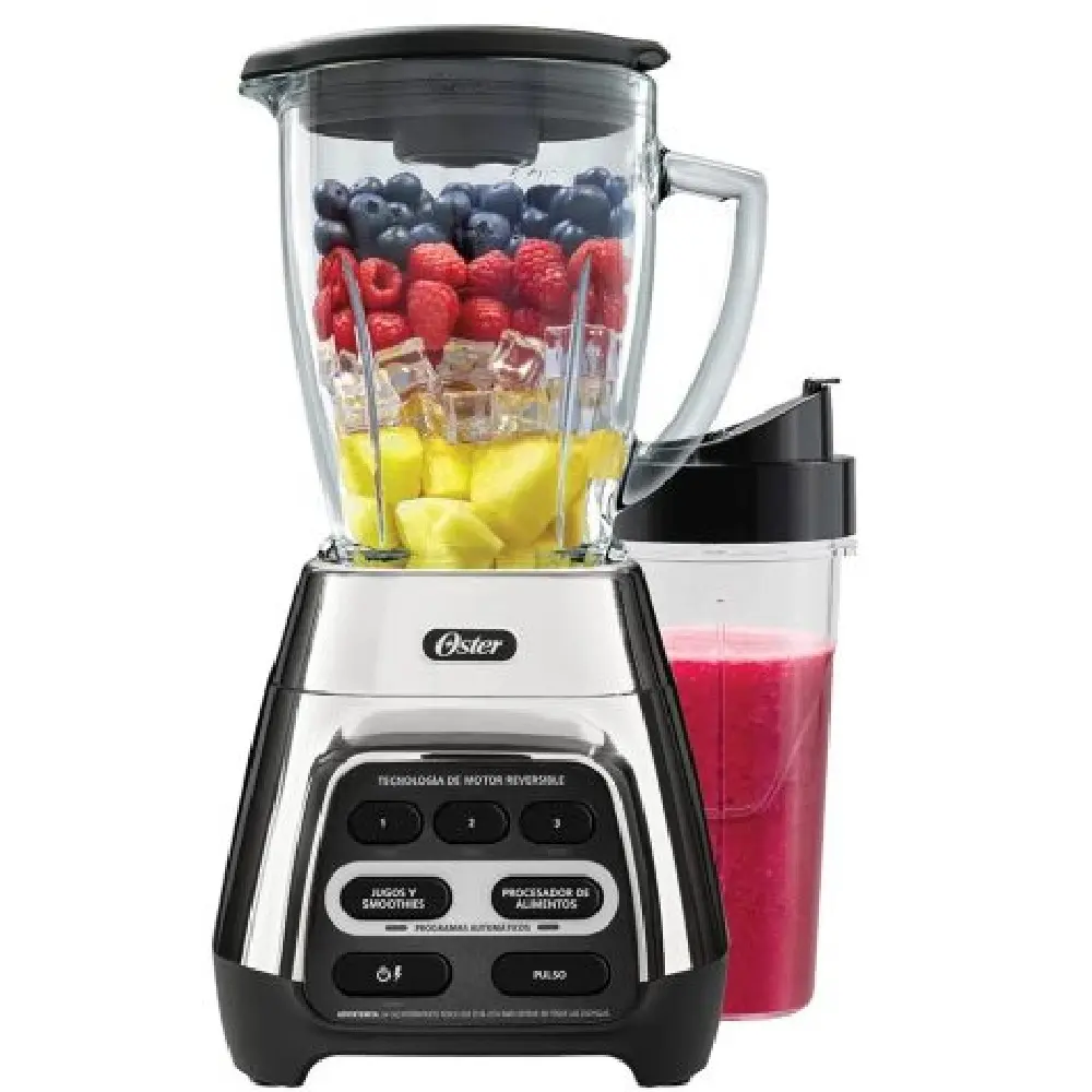 Oster BLSTPYG1311NBG Licuadora Reversible 1.5L 600W 2 Velocidades + Pulso Silver