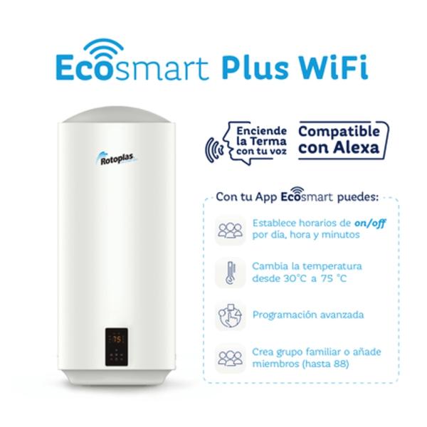 Terma de Acumulacion Ecosmart Wifi 80L Rotoplas - 500467