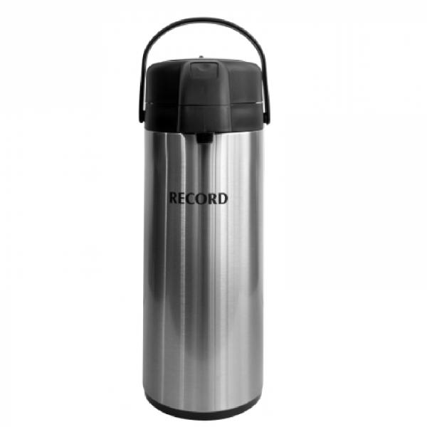 Record Termo Bomba Acero Inoxidable 1.9L Doble Pared Termorretardante Apto Bebidas Frías y Calientes
