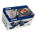 Juego Ollas UYSA X9 Max Azul O28 O24 O18 SR24 S24 1.9L - Cocina Profesional Duradero - 75286019