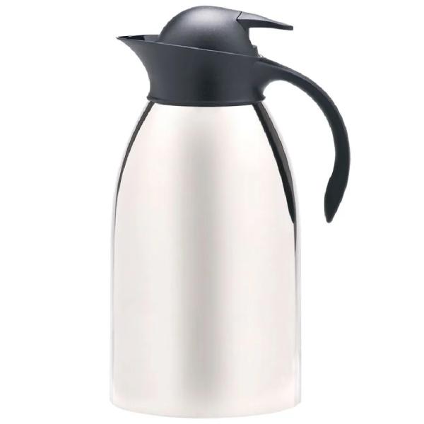 Thermos Jarra Acero Inoxidable 2 Litros Doble Pared Aislamiento Térmico Plateado