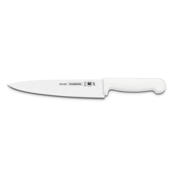 Tramontina Cuchillo para Carne 8" Master Blanco Hoja Acero Inoxidable Mango Ergonómico y Seguro - 10059769