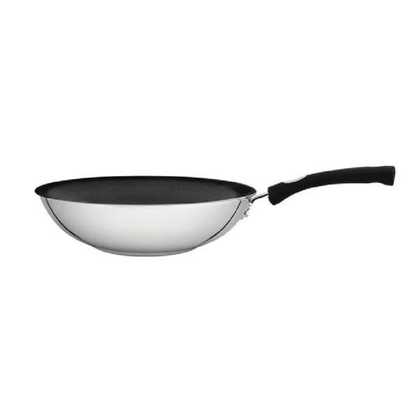 Tramontina Sartén Wok Profesional 28cm con Tapa 3.3 Lt Antiadherente - 10145671