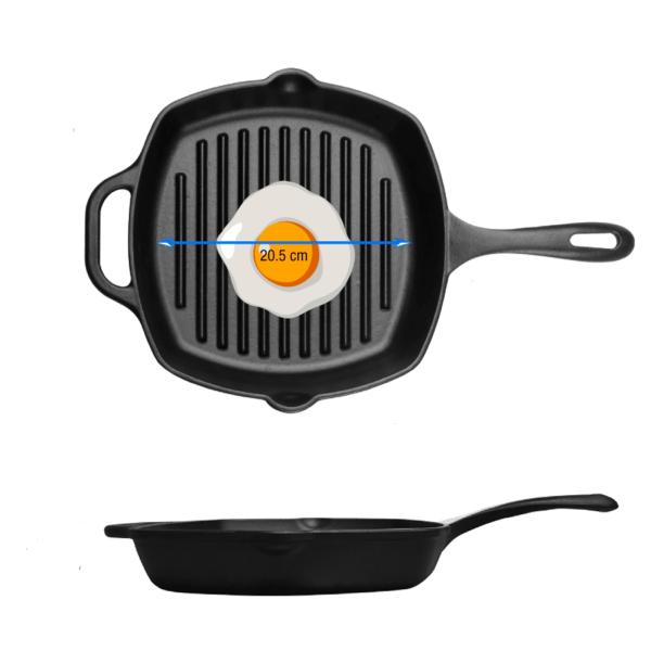 Sartén Cocina Victoria 26 cm H Fundido Precureado Base Gruesa Antiadherente -55145006