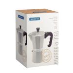 Tramontina 61768/010 Cafetera Moka 6 Tazas Aluminio Anodizado Sistema Vapor