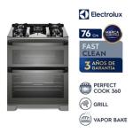 Electrolux FE5AD Cocina 76cm 5 Quemadores Triple Llama Doble Horno Acero Inoxidable