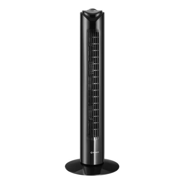 Imaco TF2905 50W Ventilador Torre Oscilación 90° 3 Velocidades Bajo Ruido Negro