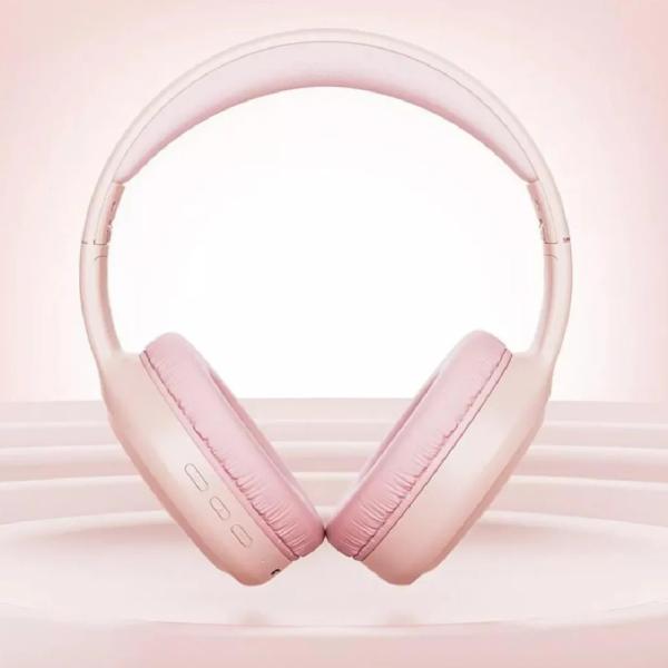 Lenovo TH30 Bluetooth Over-Ear 40mm Hi-Res Audio 20h Batería Cancelación Ruido Rosado