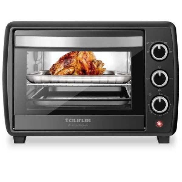 Horizon Horno de Sobremesa 22L 1500W Grill + Convección Termostato Ajustable Negro
