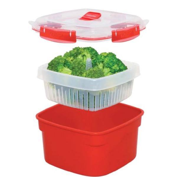 Sistema 1103ZS Vaporera de Verduras 3.2L 3 Niveles Cocción Rápida Acero Inoxidable