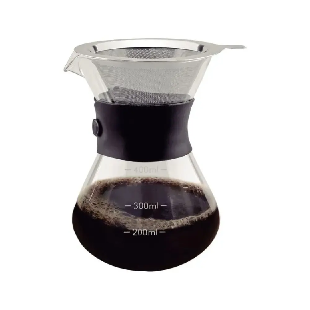 Cafetera Espresso Tramontina 90033008 300ml Vidrio Borosilicato Filtro Acero