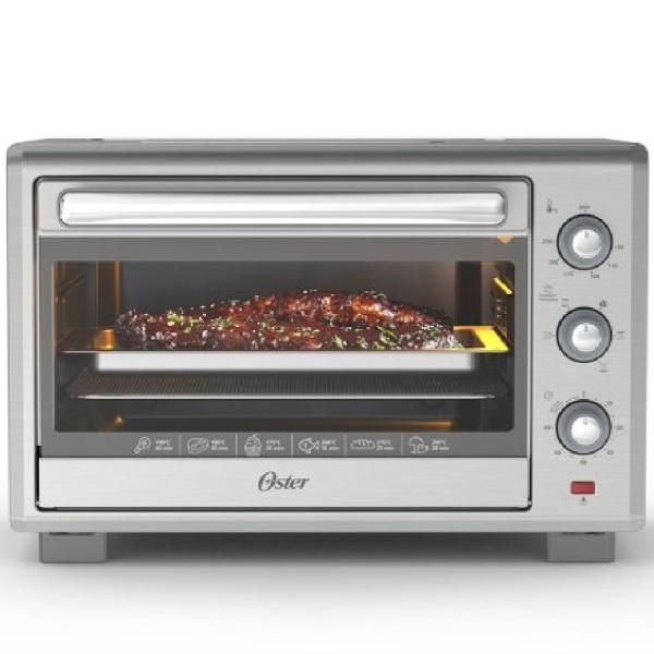 Oster TSSTTVLS35-053 Horno Freidora de Aire 35L 1700W Digital 7 Funciones Acero Inoxidable