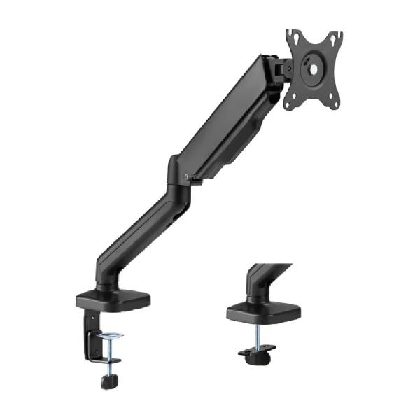 Soporte Monitor 17"-32" Ajustable Giratorio 360° Base Robusta Carga 15kg Negro