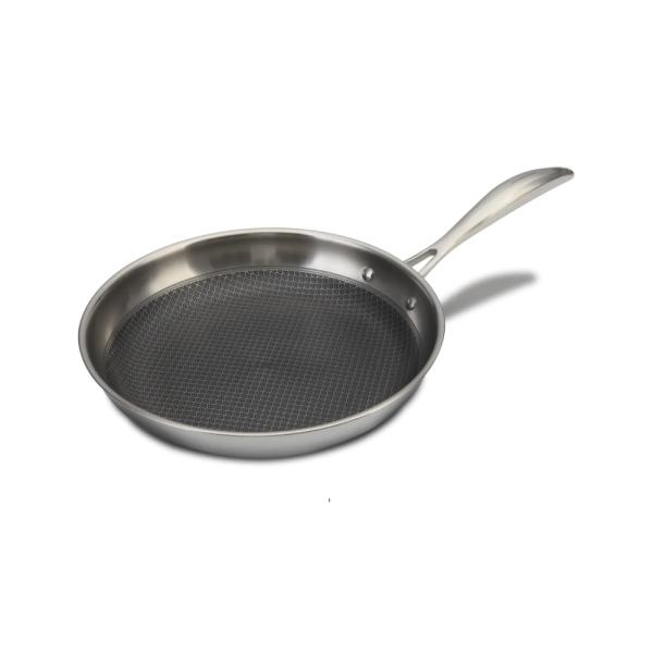 Titan Sarten Antiadherente N20 28cm Apta Todo Tipo de Cocinas Incluye Tapa Plata