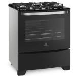 Electrolux 76GS Cocina 5 Hornillas Acero Inoxidable Quemadores Sellados Negro
