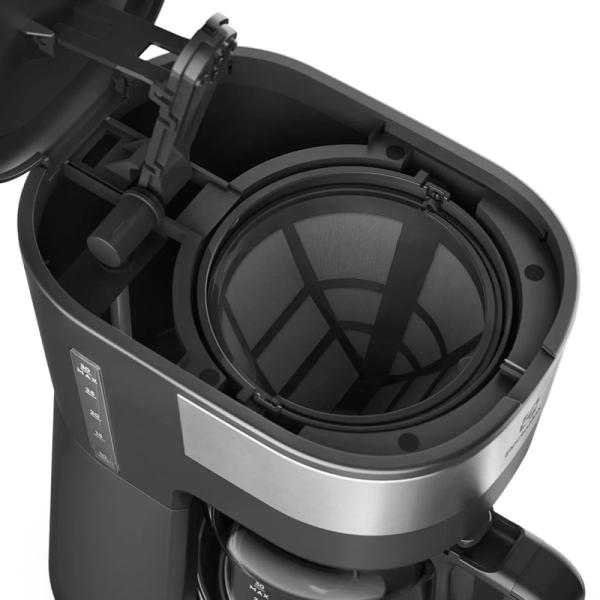 Electrolux ECM25 Cafetera Programable 900W Termo Acero Inoxidable Sistema Antigoteo Negro
