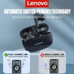 Lenovo HT05 True Wireless Bluetooth 5.0 20H Playtime Control Táctil Negro