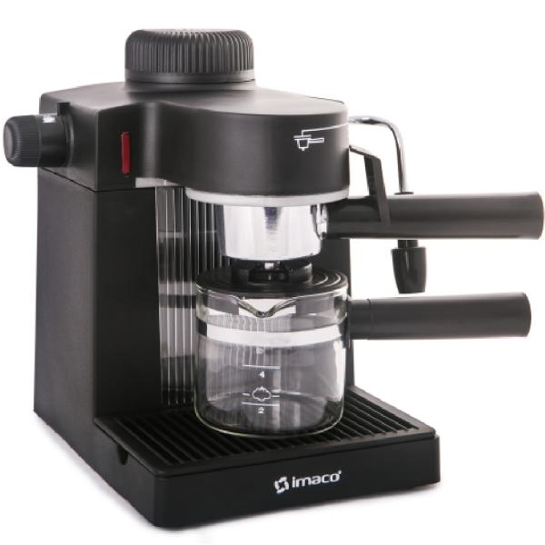 Cafetera Imaco IECM5B 600W Capuccino Espresso 5 Bares Vaporizador Acero Inoxidable