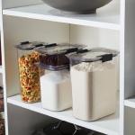 Set 4 Recipientes Rubbermaid 1.2L 100% Estancos Fácil Apilamiento