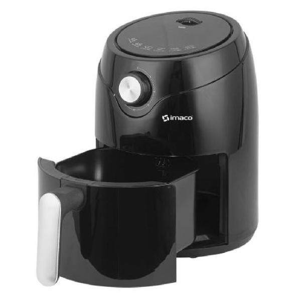 Imaco AF1880 Freidora de Aire 2L 1400W Digital con Timer Ajustable 80-200°C Negro