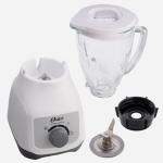 Oster BLSTKAGWRD Licuadora 550W 1.5L Vaso Vidrio 5 Velocidades + Pulso Blanco