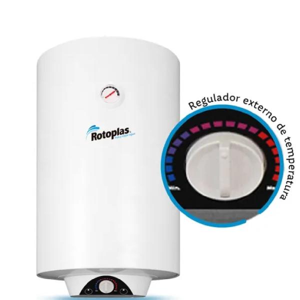 Rotoplas Ecoterma 50L Termo Eléctrico de Acumulación Acero Inoxidable Blanco