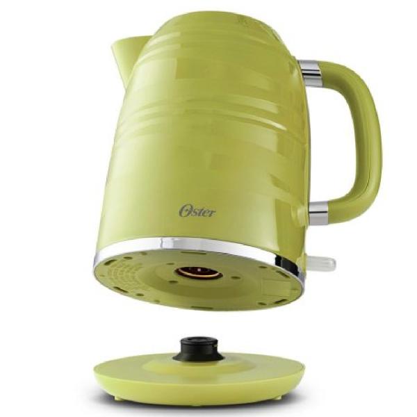 Oster BVSTKT4177K Hervidor Eléctrico 1.7L 1500W Acero Inoxidable Base 360° Verde