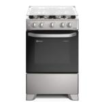 Electrolux FE4ISR Cocina 4 Quemadores Efficient VaporBake Parrilla Hierro Fundido Plata