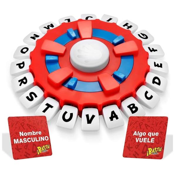 BASTAR Electrónico Juego de Mesa Moderno con Categorías y Puntuación Rojo