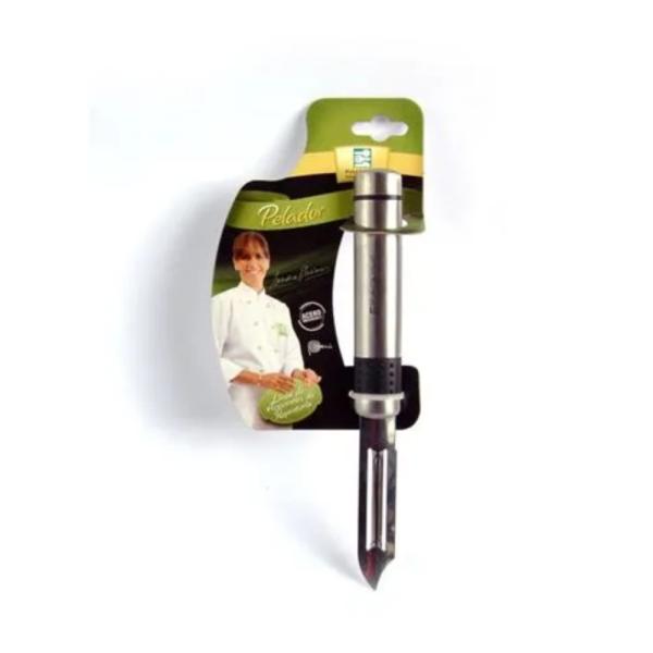 Pelador FACUSA Premium Acero Inoxidable 20cm Antiadherente Multiusos Plata
