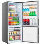 Indurama RI-698 Refrigeradora 404L No Frost Sistema Turbo Cool Inoxidable Plata