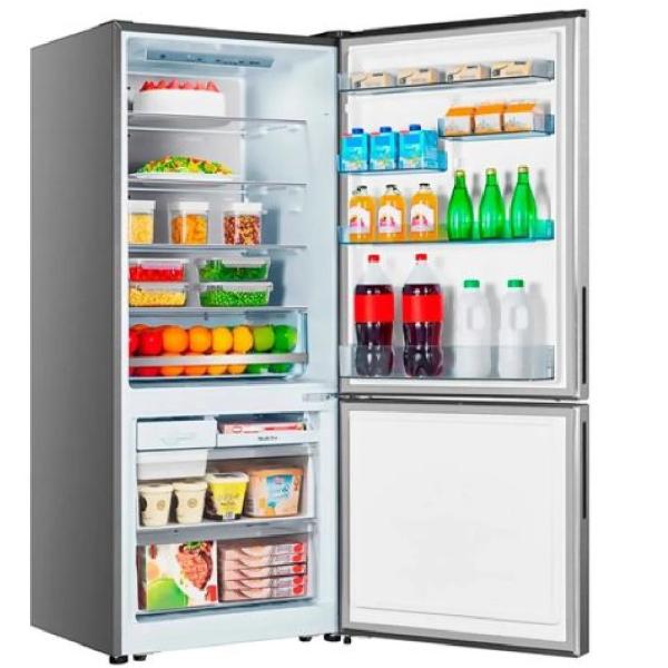 Indurama RI-698 Refrigeradora 404L No Frost Sistema Turbo Cool Inoxidable Plata