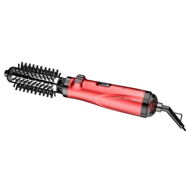 Gama Professional 0478 Cepillo Modelador Rotativo 1000W 3 en 1 Alisador/Ondulador/Voluminizador Rojo