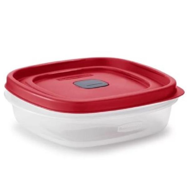 Rubbermaid 2030328 Contenedor Cuadrado 710ml Cierre Perfecto Sin Derrames BPA Free
