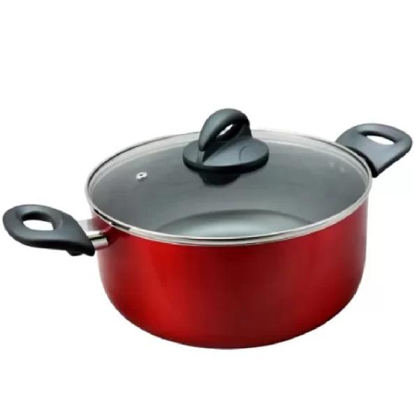 Oster Herscher Roja 25cm 4.7L Capas Antiadherentes Mango Ergonómico Cocina Perfecta