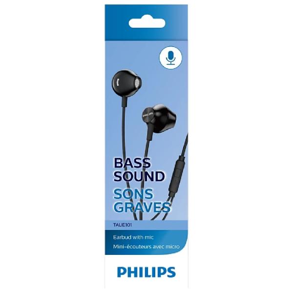 Audífonos Philips TAUE101BK Conector 3.5mm Plegable Ligero 195g Ideal para Gaming y Oficina