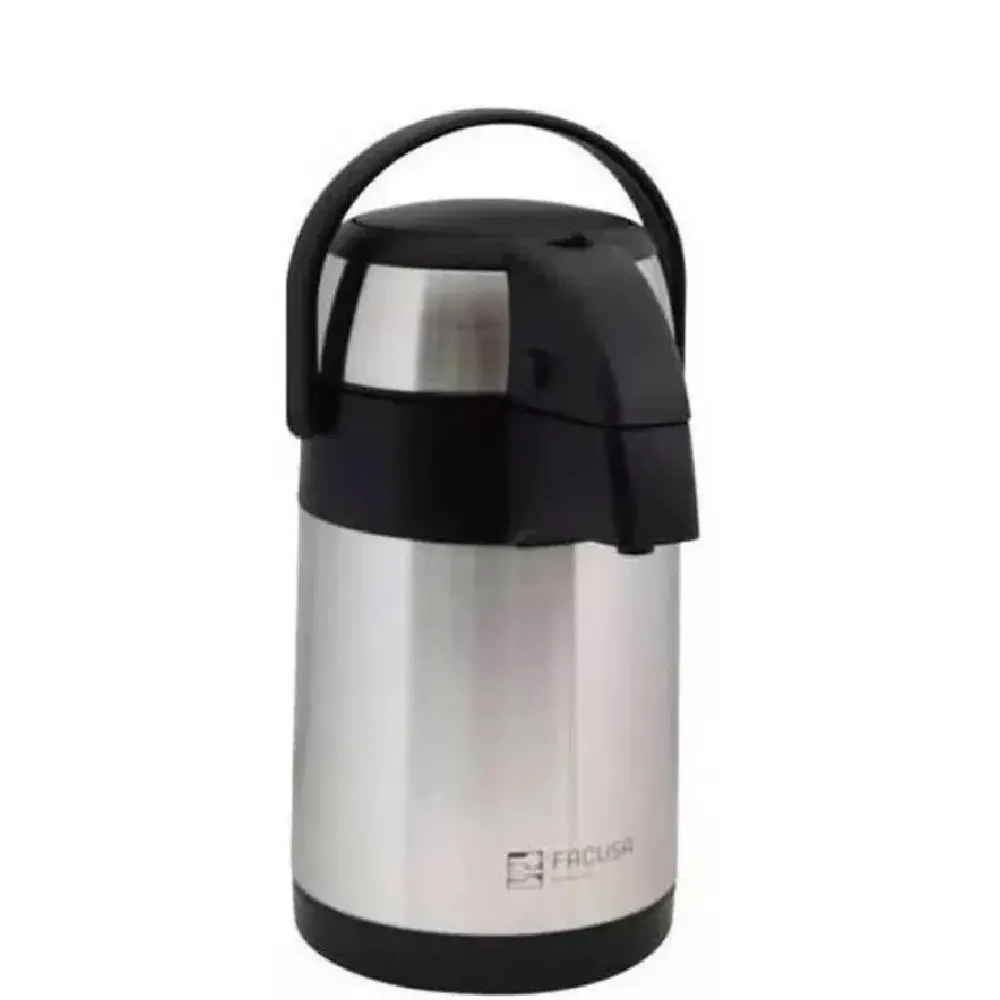 Termo Facusa Premium 3.5L Doble Capa Vacío Mantiene Temperatura 24H Negro - 1000458640