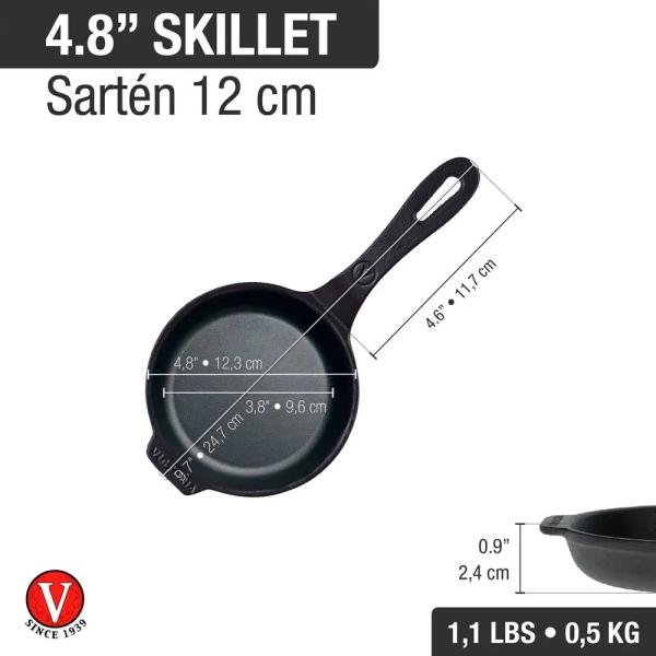 Sartén Mini Precuerda UNSA 4.7" 12 cm Cocción Uniforme Libre de Tóxicos- 55145765