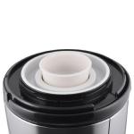 Facusa Dispensador de Líquidos 9.5 Lt. Acero Inoxidable Base Antideslizante Válvula Antirretorno Blanco- 10261005