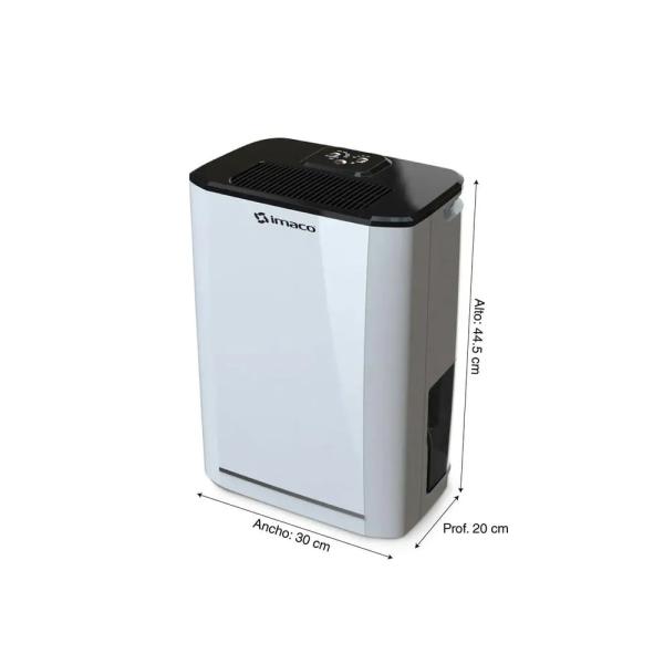 Deshumidificador Imaco DHE1002 10L Digital con Temporizador Ahorro Energético Blanco