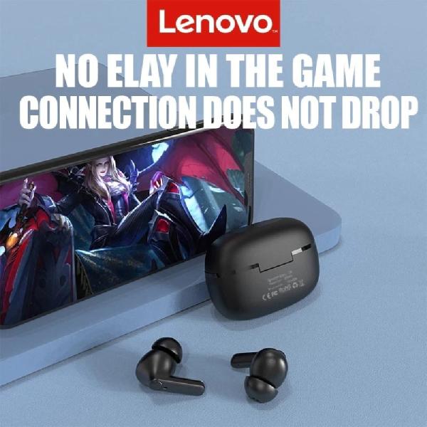 Lenovo HT05 True Wireless Bluetooth 5.0 20H Playtime Control Táctil Negro