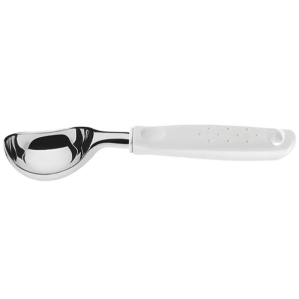 Tramontina 10057230 Cuchara Heladera 21cm Acero Inoxidable Mango Ergonómico Blanco