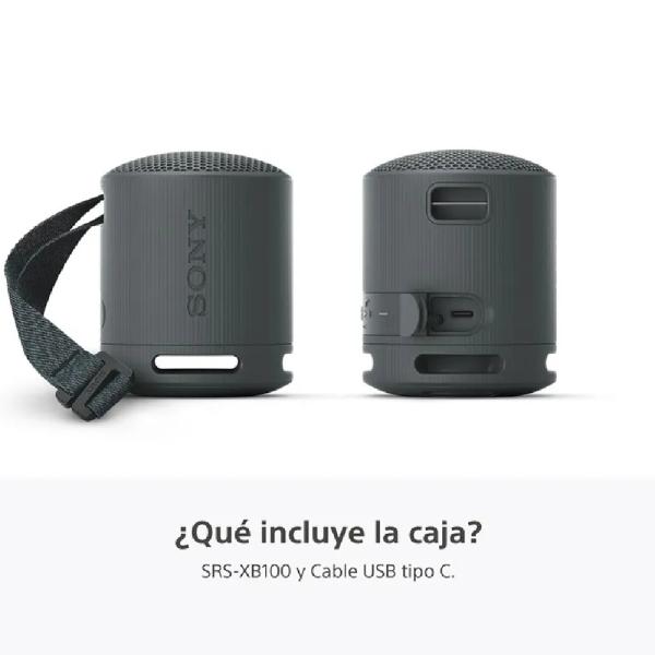 Sony SRS-XB100 Parlante Bluetooth Portátil 5W Resistente al Agua Negro